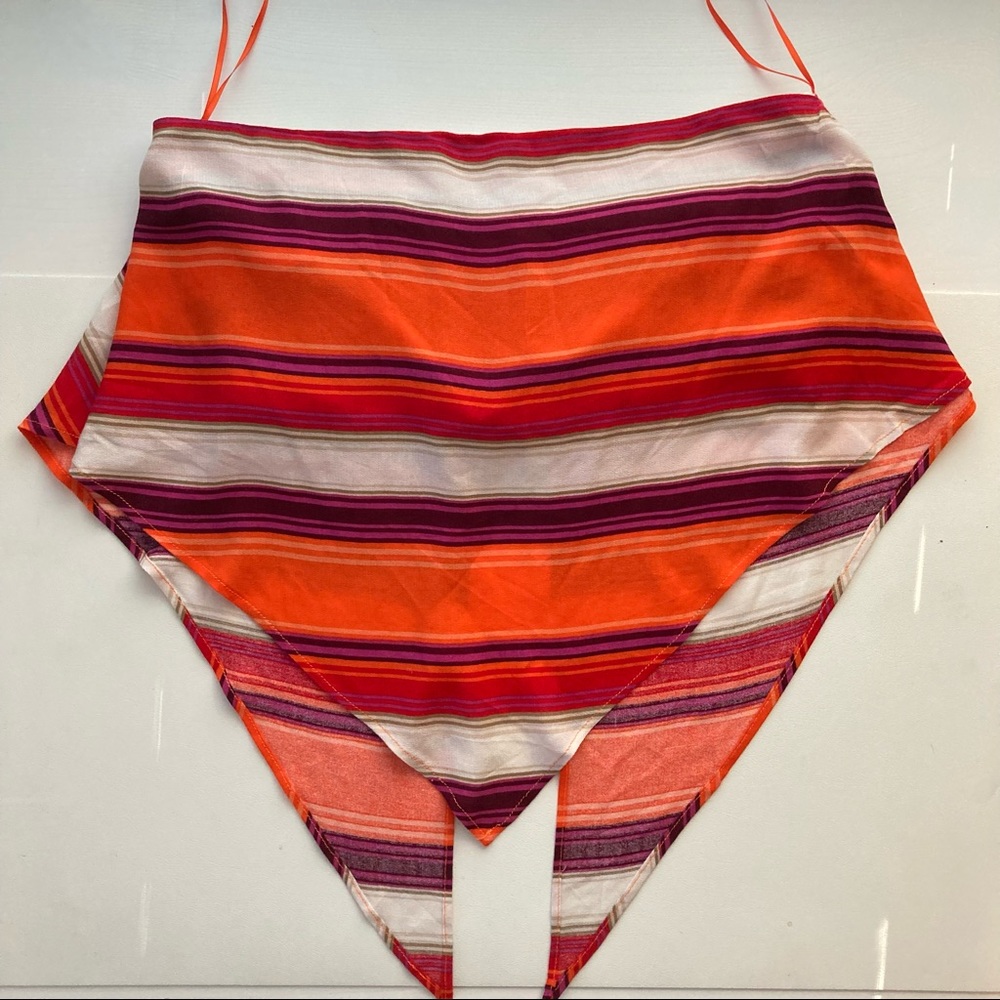 Strapless Scarf Top